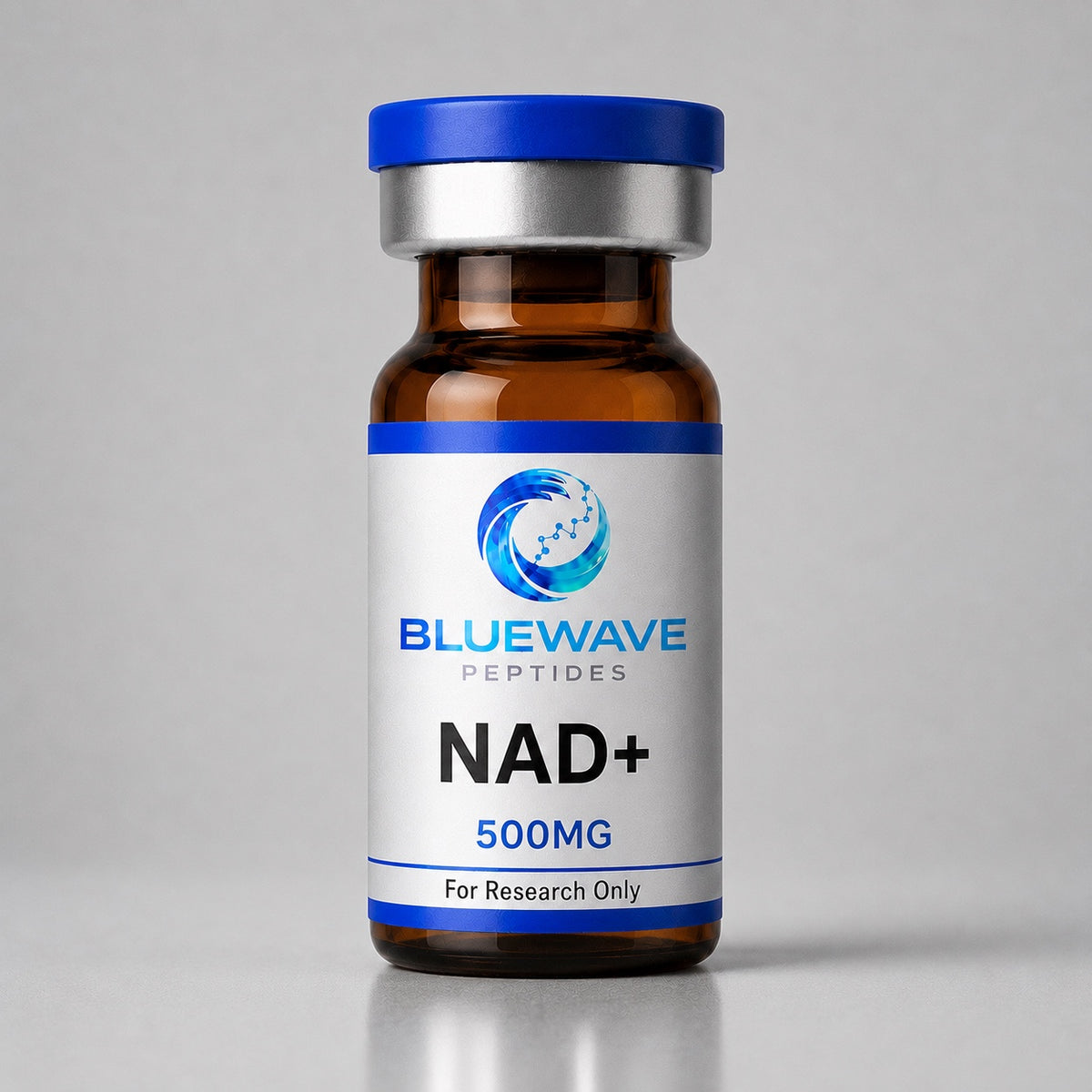 BlueWave Peptides NAD+ 500MG vial — For Research Only